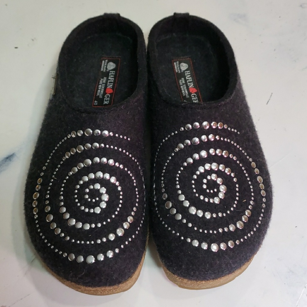 Haflinger womens wool clog size 10